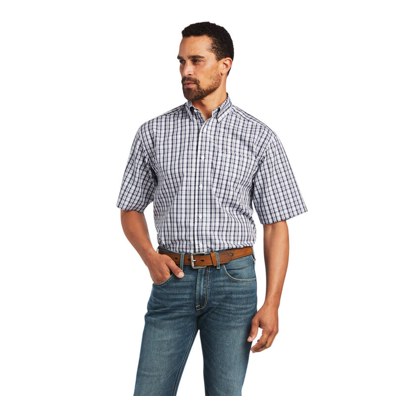 Ariat Hemden Herren - Wrinkle Free Yash Classic Fit Weiß/Grau ( RNUZH-9546 )